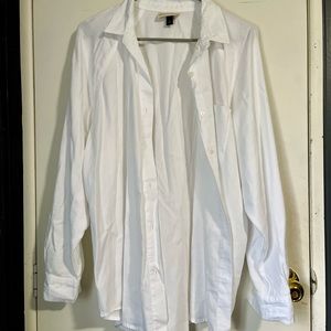 White button down